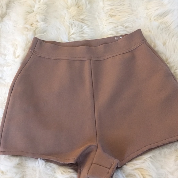 NUDE LACE BANDAGE JUMPSUIT BEIGE CORSET PANTSUIT - Picture 8 of 10